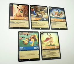 Disney Lorcana Theme Lot - Pluto Theme lot of 5 Cards - Image 1