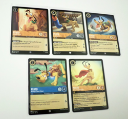 Disney Lorcana Theme Lot - Pluto Theme lot of 5 Cards - Image 3