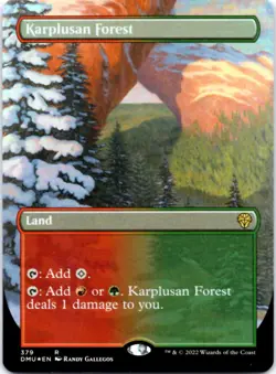 Karplusan Forest (Borderless) (Foil) Dominaria United, 379 NM - Image 1