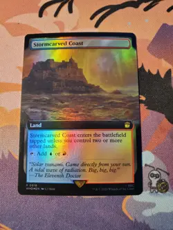 MTG Stormcarved Coast #0518 Foil Extended Art Rare UB: Doctor Who (WHO) - Image 1