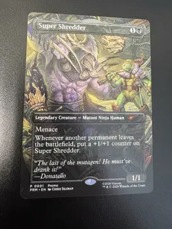 Borderless Nonfoil Super Shredder Spotlight Richmond TMNT MTG - Image 1
