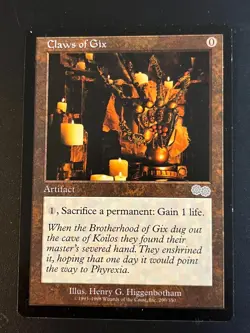 MTG - Claws of Gix - Urza's Saga - LP - Image 1