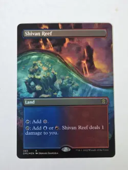 Shivan Reef FOIL BORDERLESS X1 DMU MTG Dominaria United - Image 1