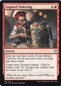 Inspired Tinkering Commander Legends: Battle for Baldur's Gate Regular NM 183 CL - Image 1