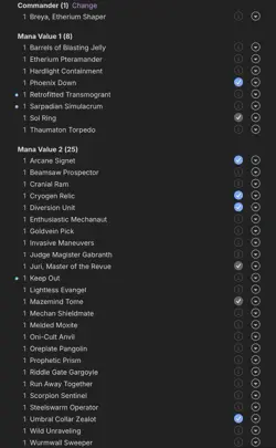 Custom EDH Feat. Breya, Etherium Shaper (White Blue Black Red) - Image 5