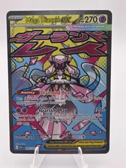 Pokemon TCG Mega Diancie EX #267/217 Full Art Holo Rare Ascended Heroes NM - Image 1