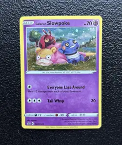 Pokemon TCG - Galarian Slowpoke SWSH126 - Black Star Promo - Holo Rare w/ SWIRL - Image 1