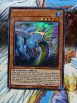 Yugioh Ocean Dragon Lord - Kairyu-Shin Ultra Rare LED9-EN017 1st Ed NM - Image 1