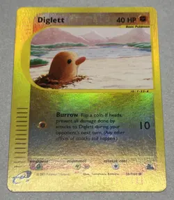 Pokemon TCG Diglett 50/144 Skyridge Reverse Holo 2003 - Image 2