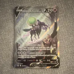 Pokemon Shadow Rider Calyrex V Alt Full Art 172/198 Chilling Reign Holo Rare - Image 1