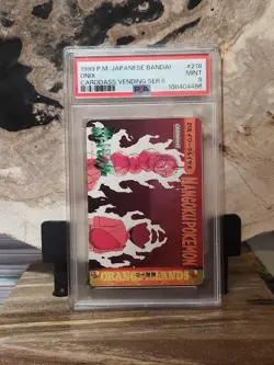 Pokemon PSA 9 MINT Onix #218 Bandai Cardass Vending Series 6 - Image 1