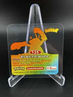 Electabuzz 125 Pokemon Lamincards 2006 Edibas English Nintendo - Image 2