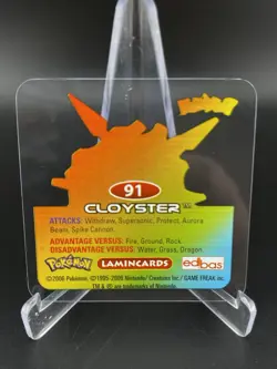 Cloyster 91 Pokemon Lamincards 2006 Edibas English Nintendo - Image 2