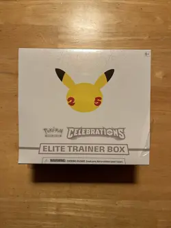 Pokemon Celebrations Elite Trainer Box 25th Anniversary ETB Sealed Tear 820650809439 - Image 1
