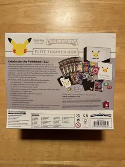 Pokemon Celebrations Elite Trainer Box 25th Anniversary ETB Sealed Tear 820650809439 - Image 2