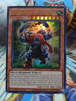 Yugioh Sengenjin Wakes from a Millennium Ultra Rare INFO-EN001 1st Ed NM - Image 1