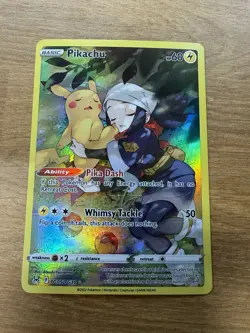 Pokemon TCG Pikachu TG05/TG30 Lost Origin Trainer Gallery Holo Full Art MP/LP - Image 1