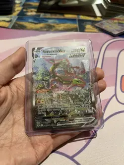 Pokemon Rayquaza VMAX Alternate Art Secret Rare Holo 218/203 Evolving Skies LP - Image 2