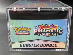 Pokemon SV8.5 Prismatic Evolutions Sealed Booster Bundle Display Case W/Acrylic - Image 5