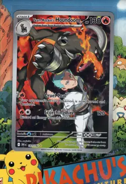 Pokemon TCG Team Rocket's Houndoom 191/182 Sv10: Destined Rivals Holo NM/M - Image 1