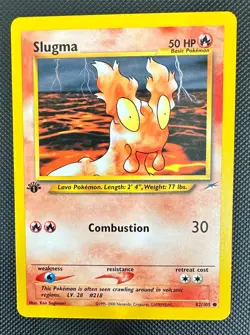 Pokemon 2002 Neo DESTINY 1st Edition SLUGMA 82/105 NM - never played - Image 1