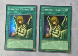 Yu-Gi-Oh Graceful Charity SDP-040 1st Edition Super Rare NM Set x2 - Image 1