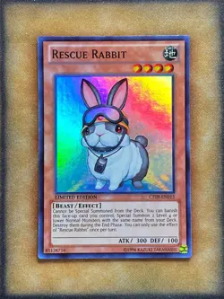 Yugioh Rescue Rabbit CT09-EN015 Super Rare Limited Edition LP - Image 1