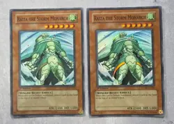 YuGiOh Raiza the Storm Monarch FOTB-EN026 1st Ed Super Rare Foil Set x2 - Image 1