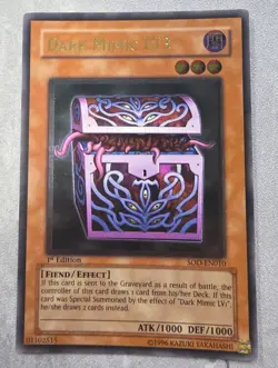 Yu-Gi-Oh! Dark Mimic LV3 -SOD-EN010 1st Edition English - Image 1