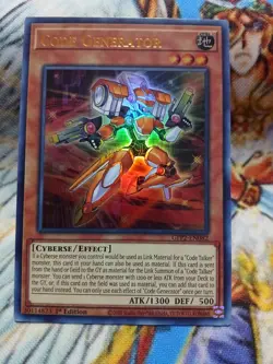 Yugioh Code Generator Ultra Rare GFP2-EN082 1st Ed NM - Image 1