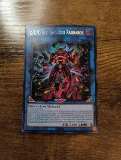 D/D/D Sky King Zeus Ragnarok DOOD-EN049 Secret Rare Doom Of Dimensions Yugioh - Image 1