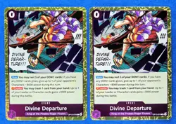2x Divine Departure OP13-076 R | Carrying On His Will | One Piece TCG | English - Image 1
