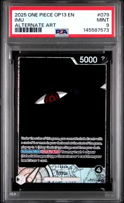 2025 One Piece OP13-Carrying on His Will Imu Alternate Art 079 PSA 9 - Image 1