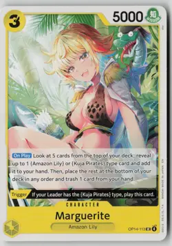 Marguerite OP14-113 One Piece The Azure Sea's Seven Uncommon Near Mint - Image 1
