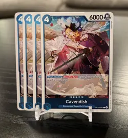 One Piece TCG Cavendish (045) OP10-045 Royal Blood Foil Playset - Image 1