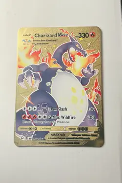 Pokemon Charizard VMAX Gold Metal Card TCG Gigantamax Charizard Vmax 🔥🔥🔥 - Image 4