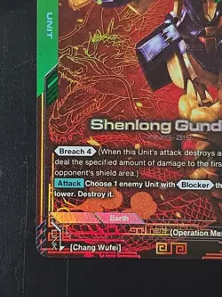 Shenlong Gundam Alternate Art Foil - GD01-029 R+ NM - Gundam TCG Card Game [ENG] - Image 5