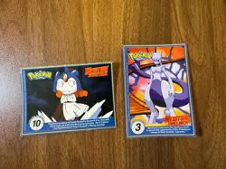 1999 Vulpix Moltres PokeTrivia Pokemon Card Mewtwo Strikes Back Movie Scene - Image 1