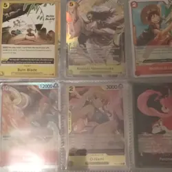 One Piece Card lot with Binder. Estimate about 200 cards in binder Various - Image 5