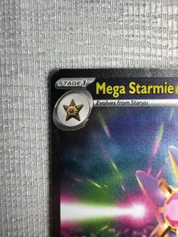 Pokemon Mega Starmie EX Holo Card POR 118/088 Perfect Order - Image 2