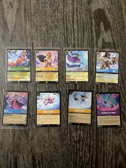 8 Disney Lorcana Legendary Foil Trading Card Game Lot Winterspell TCG - Image 1