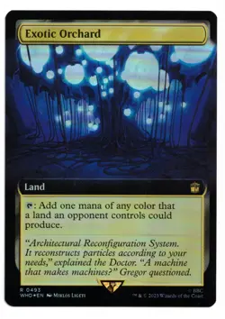Magic the Gathering MTG Card Exotic Orchard FOIL #0493 Extended Art WHO Rare! NM - Image 1