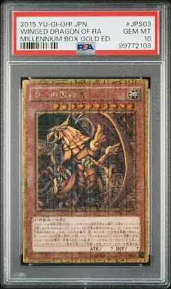PSA10 MB01 JPS03 Winged Dragon of Ra Millennium Rare Yu Gi Oh Card Item Excellen - Image 1