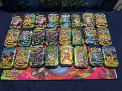 Lot Of 30 Pokemon Prismatic Evolution 151, me, Opened Mini Tins Empty No cards - Image 1