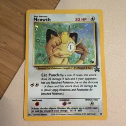 Pokemon Meowth Nintendo Black Star Promo 10 Holo Pokemon Card - Image 1