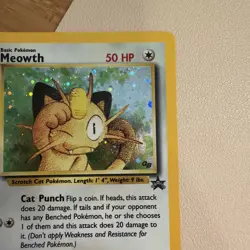 Pokemon Meowth Nintendo Black Star Promo 10 Holo Pokemon Card - Image 4