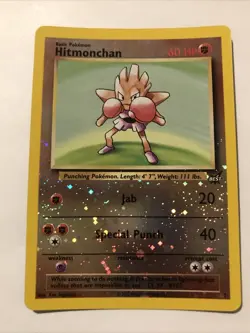 Hitmonchan #2 Best of Game Reverse Holo 2002 Promo Card - Image 1