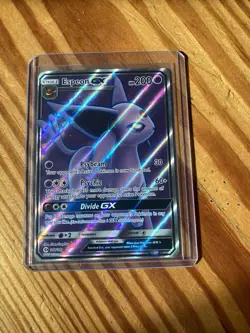 Pokemon TCG Espeon GX Full Art Ultra Rare Card Sun & Moon 140/149 - Image 1