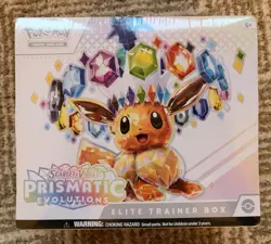 Pokemon TCG Scarlet & Violet Prismatic Evolutions Elite Trainer Box ETB Sealed - Image 1