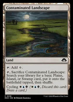 1x Contaminated Landscape NM Eng MTG - Modern Horizons 3 - Image 1